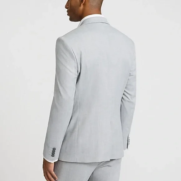 Express Men's Light Gray Suit Set - Picture 8 of 10